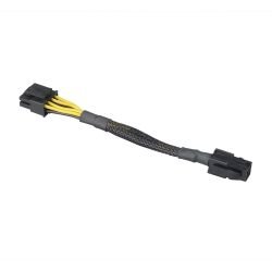 AKASA – Akasa 4-pin to 8-pin ATX PSU Adapter Cable, Black Mesh Sleeve AKASA – Akasa 4-pin to 8-pin ATX PSU Adapter Cable, Black Mesh Sleeve
