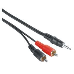 HAMA - Hama 3.5mm Jack Plug to 2x RCA Plugs, 2 Metre