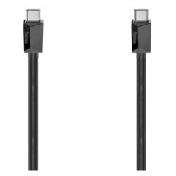 HAMA - Hama 10Gbps USB-C to USB-C Charging Cable, E-Marker, USB 3.2 Gen2, 5A, 100W, 2 Metre, Black