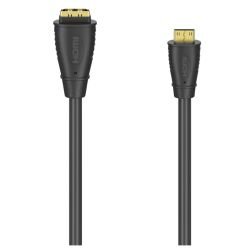 HAMA - Hama HDMI Male to HDMI Type-C (Mini) Male Cable, Gold-Plated, 10cm
