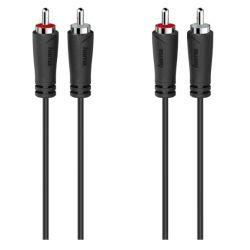 HAMA - Hama 2x RCA Plugs to 2x RCA Plugs, 1.5 Metre