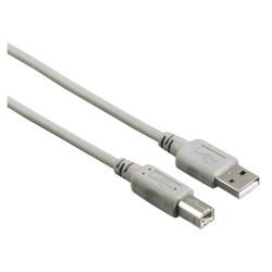 HAMA – Hama USB-A to USB-B Cable, USB 2.0, 1.5 Metre, Grey HAMA – Hama USB-A to USB-B Cable, USB 2.0, 1.5 Metre, Grey