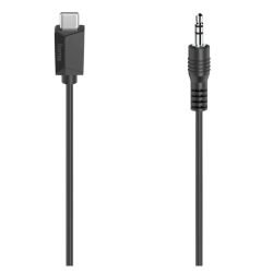 HAMA - Hama USB Type-C Male to 3.5mm Jack Male Adapter, White, 0.75 Metre