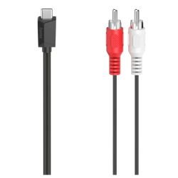 HAMA - Hama USB Type-C to 2x RCA Plugs, 1.5 Metre