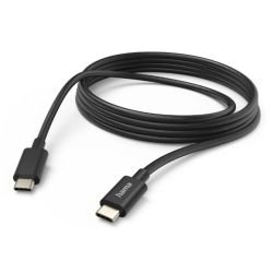 HAMA - Hama USB-C to USB-C Quick Charging Cable, USB 2.0, 3 Metre, Black