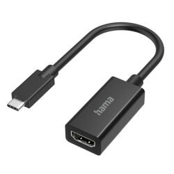 HAMA - Hama USB-C Male to HDMI Female Cable, Ultra-HD 4K, Black