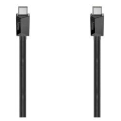 HAMA - Hama 10Gbps USB-C to USB-C Charging Cable, E-Marker, USB 3.2 Gen2, 5A, 100W, 1 Metre, Black