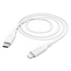 HAMA - Hama Charging/Data USB-C to Lightning Cable, 480Mbps, 1 Metre, White, MFI Certified