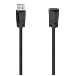 HAMA - Hama USB 2.0 Extension Cable, Male to Female, 1.5 Metre, Black