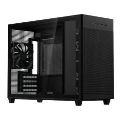 ASUS – Asus Prime AP201 Gaming Case w/ Tempered Glass Window, Micro ATX, USB-C, Tool-free Panels, 338mm GPU & 360mm Radiator Support, Black ASUS – Asus Prime AP201 Gaming Case w/ Tempered Glass Window, Micro ATX, USB-C, Tool-free Panels, 338mm GPU & 360mm Radiator Support, Black