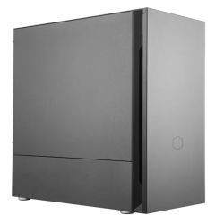 COOLER MASTER - Cooler Master Silencio S400 Gaming Case w/ Steel Sides, Micro ATX, 2x Silencio Fans, Sound Dampening, Card Reader, Black