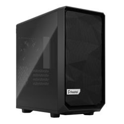 FRACTAL - Fractal Design Meshify 2 Mini (Black TG) Gaming Case w/ Dark Glass Window, Micro ATX, Angular Mesh, USB-C, 331mm GPU & 280mm Radiator Support