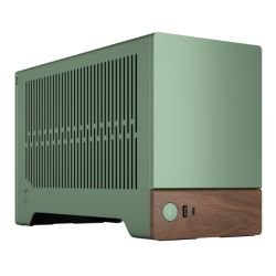 FRACTAL - Fractal Design Terra Jade SFF PC Case, Mini ITX, Walnut Front, Anodized Aluminium Exterior, 322mm GPU Support, Requires SFX/SFX-L PSU, USB-C