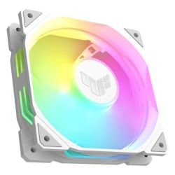 ASUS - Asus TUF Gaming TR120 ARGB 12cm PWM Case Fan (Single), Hydraulic  Bearing, 28mm Frame, Double-layer LED Matrix Design, 2000 RPM, White