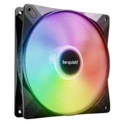 BEQUIET - Be Quiet! (BL129) Light Wings LX 14cm PWM High-Speed ARGB Case Fan, Rifle Bearing, Impeller w/ 16 LEDs, Daisy-Chain, Up to 1800 RPM, Black