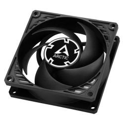 ARCTIC - Arctic P8 8cm Pressure Optimised PWM PST Case Fan w/ Cable Splitter, Black, Fluid Dynamic, 200-3000 RPM
