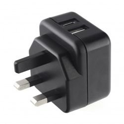 SPIRE - Pama 3-pin Wall Plug USB-C & USB-A Charger, 3 AMP