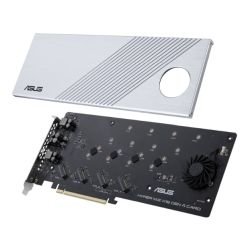 ASUS – Asus Hyper M.2 x16 Gen 4 Card (PCIe 4.0/3.0), Supports four NVMe M.2 Devices & PCIe 4.0 NVMe RAID and Intel RAID-on-CPU ASUS – Asus Hyper M.2 x16 Gen 4 Card (PCIe 4.0/3.0), Supports four NVMe M.2 Devices & PCIe 4.0 NVMe RAID and Intel RAID-on-CPU