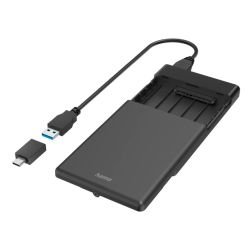 HAMA – Hama 2.5″ SATA Drive Caddy, USB-A 3.2 Gen1 (USB-C Adapter), USB Powered HAMA – Hama 2.5″ SATA Drive Caddy, USB-A 3.2 Gen1 (USB-C Adapter), USB Powered