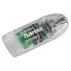 HAMA - Hama External 8-in-1 USB 2.0 Card Reader, SD/microSD, Transparent, USB Powered