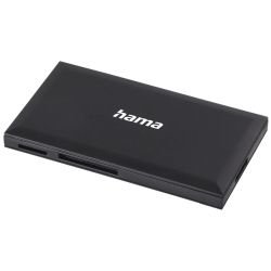 HAMA - Hama External USB 3.0 Multi-Card Reader, SD/microSD/CF/MS, Black, USB Powered