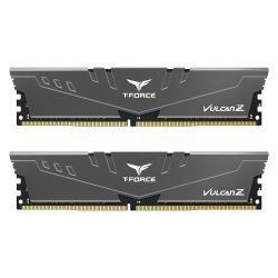 TEAM - Team T-Force Vulcan Z 16GB Kit (2 x 8GB), DDR4, 3200MHz (PC4-25600), CL16, XMP 2.0, DIMM Memory, Grey