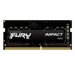 KINGSTON - Kingston Fury Impact 8GB, DDR4, 3200MHz (PC4-25600), CL20, XMP, SODIMM Memory