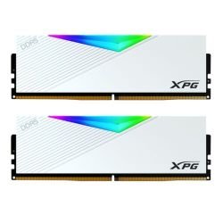 ADATA - ADATA XPG Lancer RGB 32GB Kit (2 x 16GB), DDR5, 6400MHz, CL32, 1.4V, ECC, AMD EXPO & Intel XMP 3.0, PMIC, DIMM Memory, White