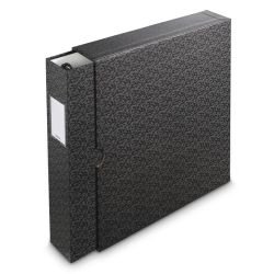 HAMA – Hama Folder, 4-D Ring, 70mm Spine Width, Slipcase, Black/Grey