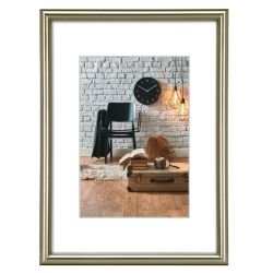 HAMA - Hama Sevilla Decor Plastic A4 Picture Frame, 15 x 20 cm Pictures, Wall Mount, Grey Matt