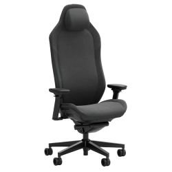 FRACTAL - Fractal Design Refine Fabric Dark Gaming Chair, Synchro-Tilt, Memory Foam Headrest, Padded 4D Armrests, Adaptable Support