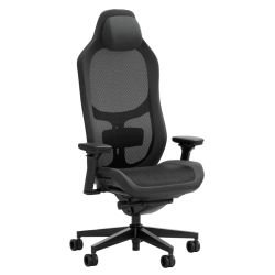 FRACTAL - Fractal Design Refine Mesh Dark Gaming Chair, Synchro-Tilt, Memory Foam Headrest, Padded 4D Armrests, Adaptable Support