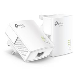 TP-LINK - TP-LINK (TL-PA7017 KIT) AV1000 GB Powerline Adapter Kit, 1-Port