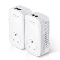 TP-LINK – TP-LINK (TL-PA9020P KIT) AV2000 GB Powerline Adapter Kit, AC Pass Through, 2 Ports TP-LINK – TP-LINK (TL-PA9020P KIT) AV2000 GB Powerline Adapter Kit, AC Pass Through, 2 Ports