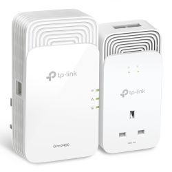 TP-LINK – TP-LINK (PGW2440 KIT) G.hn2400 Powerline AX1800 Wi-Fi 6 Adapter Kit, AC Pass Through, GB LAN, EasyMesh-Compatible TP-LINK – TP-LINK (PGW2440 KIT) G.hn2400 Powerline AX1800 Wi-Fi 6 Adapter Kit, AC Pass Through, GB LAN, EasyMesh-Compatible