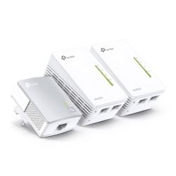 TP-LINK - TP-LINK (TL-WPA4220T KIT) 300Mbps AV600 Wireless N Powerline Adapter Triple Kit