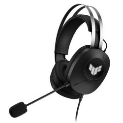 ASUS - Asus TUF Gaming H1 Gen II Lightweight Gaming Headset, USB-A, Surround Sound, TeamSpeak Mic, Built-in Lighting, Black