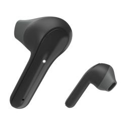 HAMA - Hama (Freedom Light) Bluetooth Earbuds with Microphone, Touch Control, Voice Control, Charging/Carry Case Included, Black