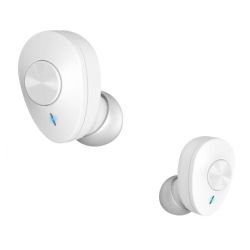 HAMA - Hama (Freedom Buddy) Bluetooth Earbuds with Mic, Bass Boost, True Wireless, Touch Control, Voice Control, Charging Case, White