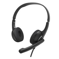 HAMA – Hama (HS-USB250 V2) Lightweight Office Headset with Boom Microphone, USB, Padded Ear Pads, In-line Controls HAMA – Hama (HS-USB250 V2) Lightweight Office Headset with Boom Microphone, USB, Padded Ear Pads, In-line Controls