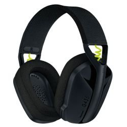LOGITECH - Logitech LIGHTSPEED G435 Ultra-Lightweight Wireless Gaming Headset, LIGHTSPEED/Bluetooth/USB-C, 40mm drivers, Beamforming Mics, Black/Yellow