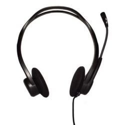 LOGITECH - Logitech PC 960 Headset, Boom Microphone, Inline Controls, USB