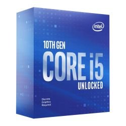 INTEL - Intel Core I5-10600KF CPU, 1200, 4.1 GHz (4.8 Turbo), 6-Core, 125W, 14nm, 12MB Cache, Unlocked, No Graphics, Comet Lake