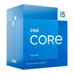 INTEL - Intel Core i5-13400F CPU, 1700, 2.5 GHz (4.6 Turbo), 10-Core, 65W (148W Turbo), 10nm, 20MB Cache, Raptor Lake, No Graphics