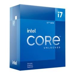 INTEL - Intel Core i7-12700KF CPU, 1700, 3.6 GHz (5.0 Turbo), 12-Core, 125W (190W Turbo), 10nm, 25MB Cache, Alder Lake, Unlocked, No Graphics, NO HEATSINK/FAN