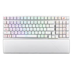 ASUS - Asus ROG STRIX SCOPE II 96 RX Wireless RGB Mechanical Gaming Keyboard, 96% Layout, Streamer Hotkeys, ROG RX Switches, Multifunction Controls, White