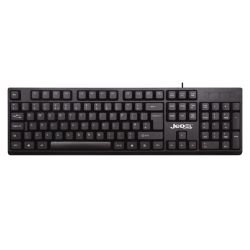 JEDEL - Jedel K29 Wired USB Keyboard, Spill-Proof, Quiet Keys, Narrow Frame, Black