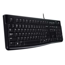 LOGITECH - Logitech K120 Wired Keyboard, USB, Low Profile, Quiet Keys, OEM
