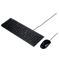 ASUS - Asus U2000 Wired Keyboard and Mouse Desktop Kit, USB, 1000 DPI, Multimedia
