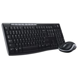 LOGITECH - Logitech MK270 Wireless Keyboard and Mouse Desktop Kit, USB, Spill Resistant